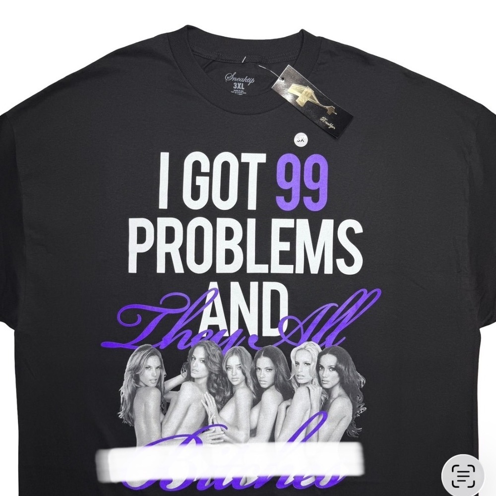 99‎ Problems Jay-Z parody x Vintage 2000s Sneaktip streetwear girls shirt